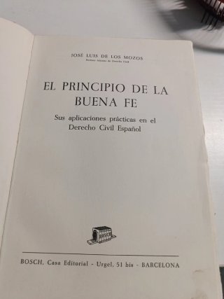 El principio de la buena fé.