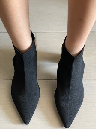 Botines negros tacón verano