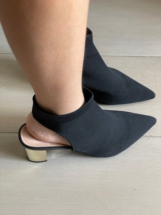 Botines negros tacón verano