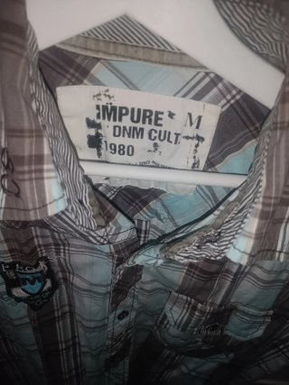 Camisa cuadros chico Impure Talla M
