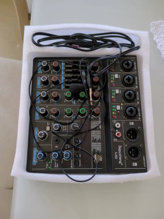 Mesa de mezclas Depusheng USB 6 canales