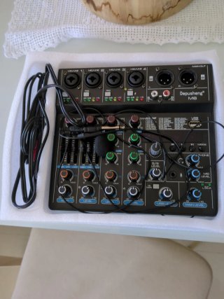 Mesa de mezclas Depusheng USB 6 canales