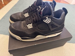 Jordan 4 Black Canvas Tg 45
