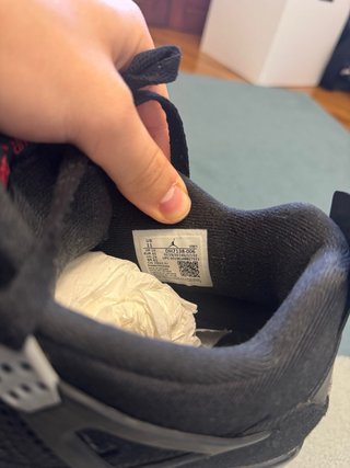 Jordan 4 Black Canvas Tg 45
