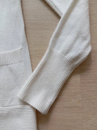 Chaqueta punto fino blanca talla única