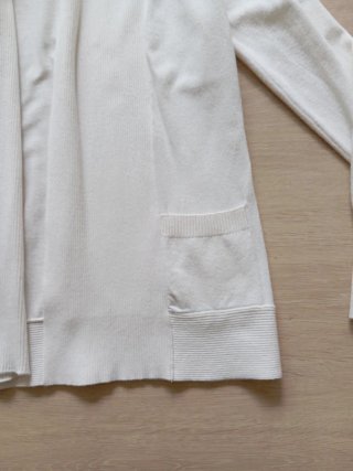 Chaqueta punto fino blanca talla única