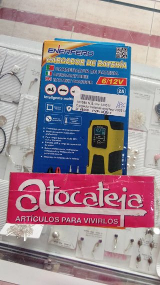 Cargador Baterías Enerfero 6V/12V 2A