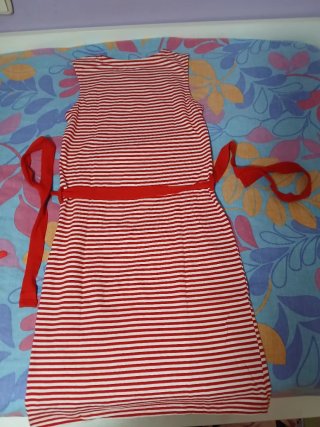 Vestido rayas rojo talla S