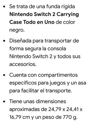 Funda Nintendo Switch Negra