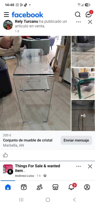 Conjunto de cristal curvado