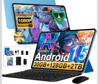Tablet Android 10 con Teclado, Raton y Funda