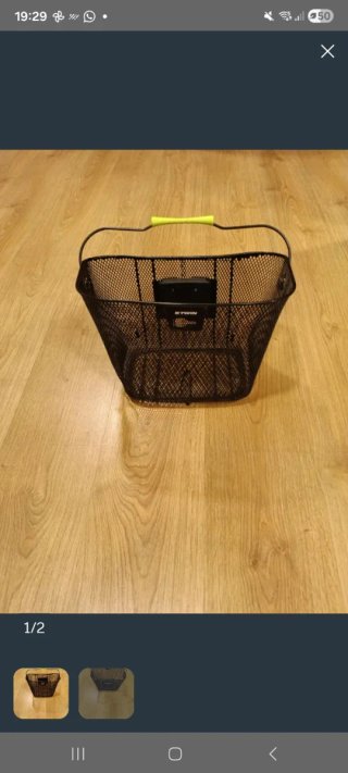 Cesta Bicicleta Negra Btwin