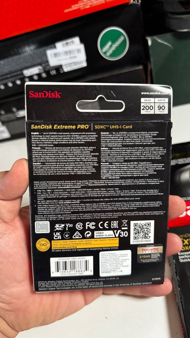 Tarjeta SD SanDisk Extreme PRO 128 GB