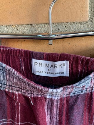 Pantalones de pijama a cuadros chico talla S