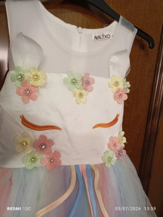 Disfraz Unicornio Niña Talla 130