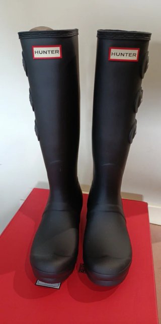 Botas Hunter Negras con Hebillas