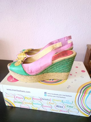 Zapatos Marila Talla 38 Multicolor