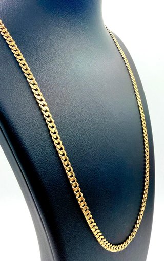CADENA CUBANA DE ORO 18K. Peso: 19,78g