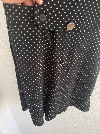 Zara Vestido falda pantalón lunares
