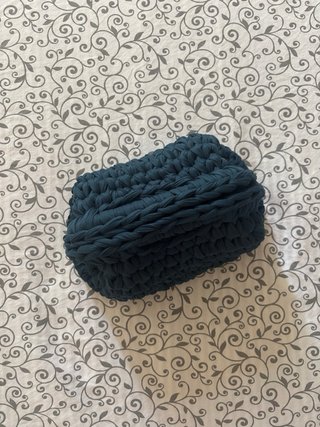 Clutch bag fatta a mano 18cm con manico