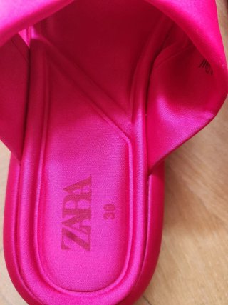 Sandalias Zara Cruzadas Fucsia Talla 39