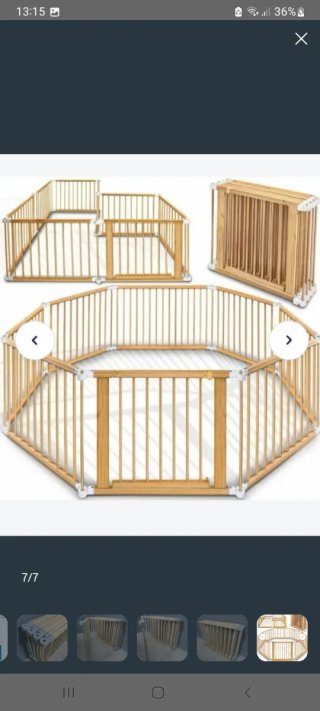Parque infantil KIDUKU XXL 8 piezas corralito