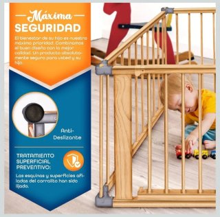Parque infantil KIDUKU XXL 8 piezas corralito