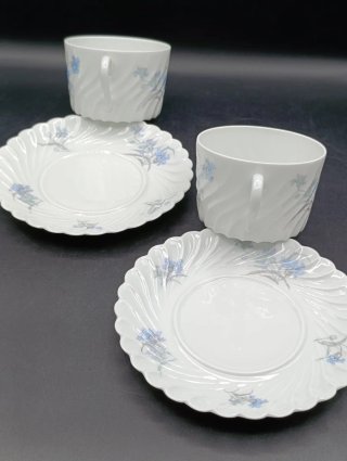 Set 2 Tazas Desayuno Haviland Limoges