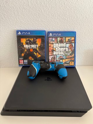 PS4 (PlayStation 4) + Mando + 2 Juegos