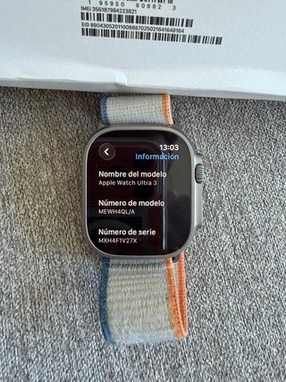 TIENDA - Apple Watch ultra 3 plata 100%