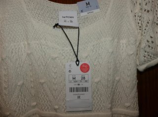 Vestido crochet Lefties Talla M
