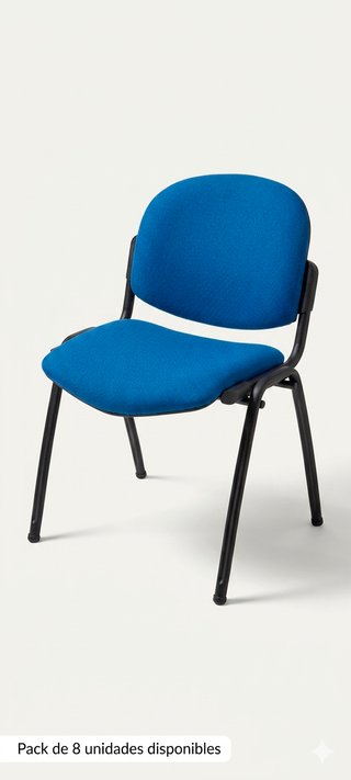 Sedia da ufficio blu confortevole