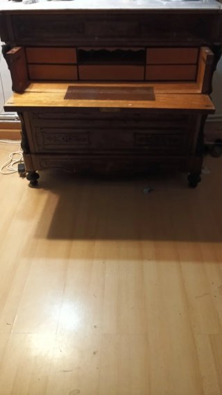 Mueble Antiguo Madera y Metal