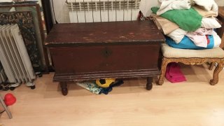 Mueble Antiguo Madera y Metal