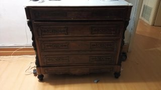 Mueble Antiguo Madera y Metal