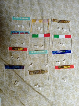 SCALEXTRIC PANCARTAS META Y SALIDA