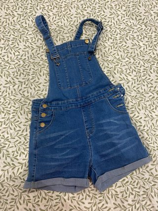 Peto Vaquero Corto Mujer Azul
