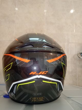 Casco Moto Negro y Amarillo Enduro/Motocross