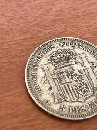 Moneda 5 Pesetas Amadeo I 1871