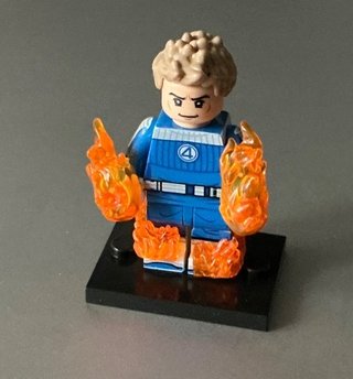 Minifigure Marvel La torcia umana (comp. LEGO)