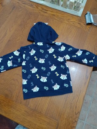 Sudadera infantil con capucha de zorro