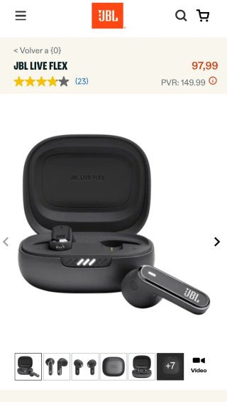 Auriculares JBL Live Flex / Perfect Fit