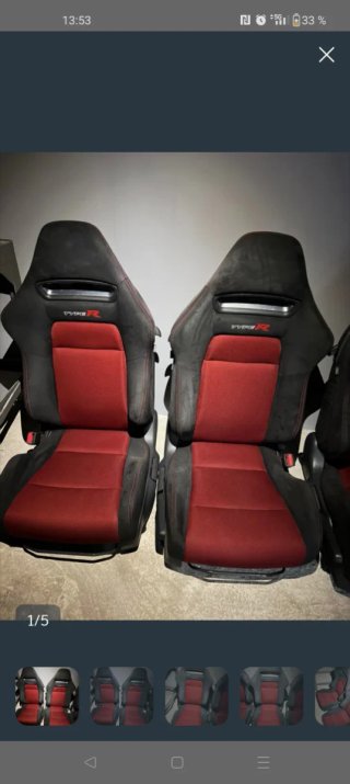 Asientos Semibaquets Honda Civic Type R