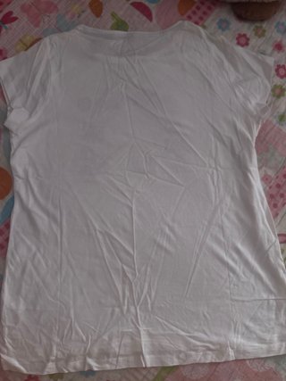 Camiseta Blanca Pink Power Niña Talla 15-16