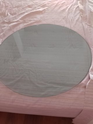 Tablero de cristal redondo 70 cm