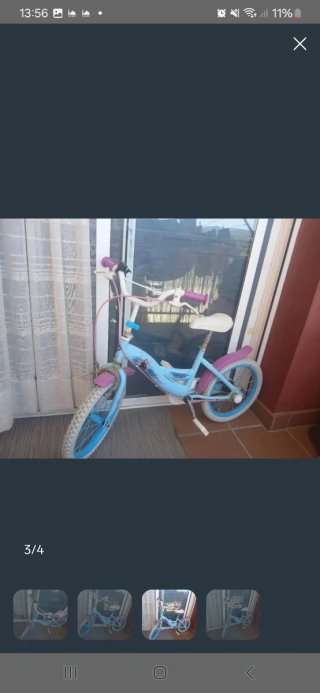Bicicleta infantil Frozen