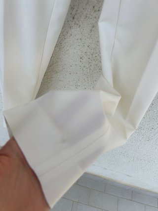 Tailleur bianco con pantaloni