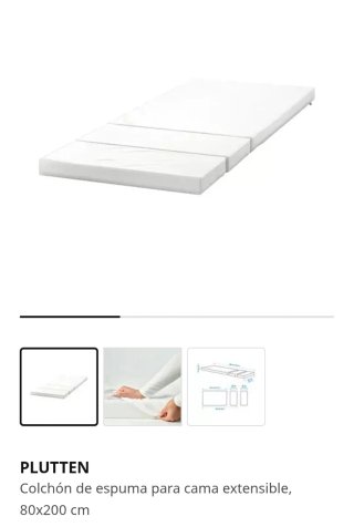 Cama extensible + somier + colchón