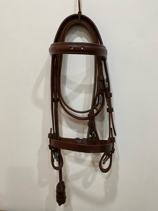 Cabezal vaquero de cuero