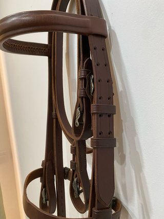 Cabezal vaquero de cuero